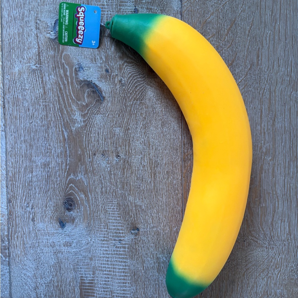 Target Squeezy Banana Toy - Yellow and Green - VIRAL **